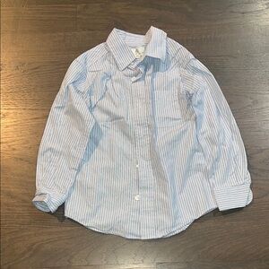 Class Club Blue and White Striped Button Down Shirt